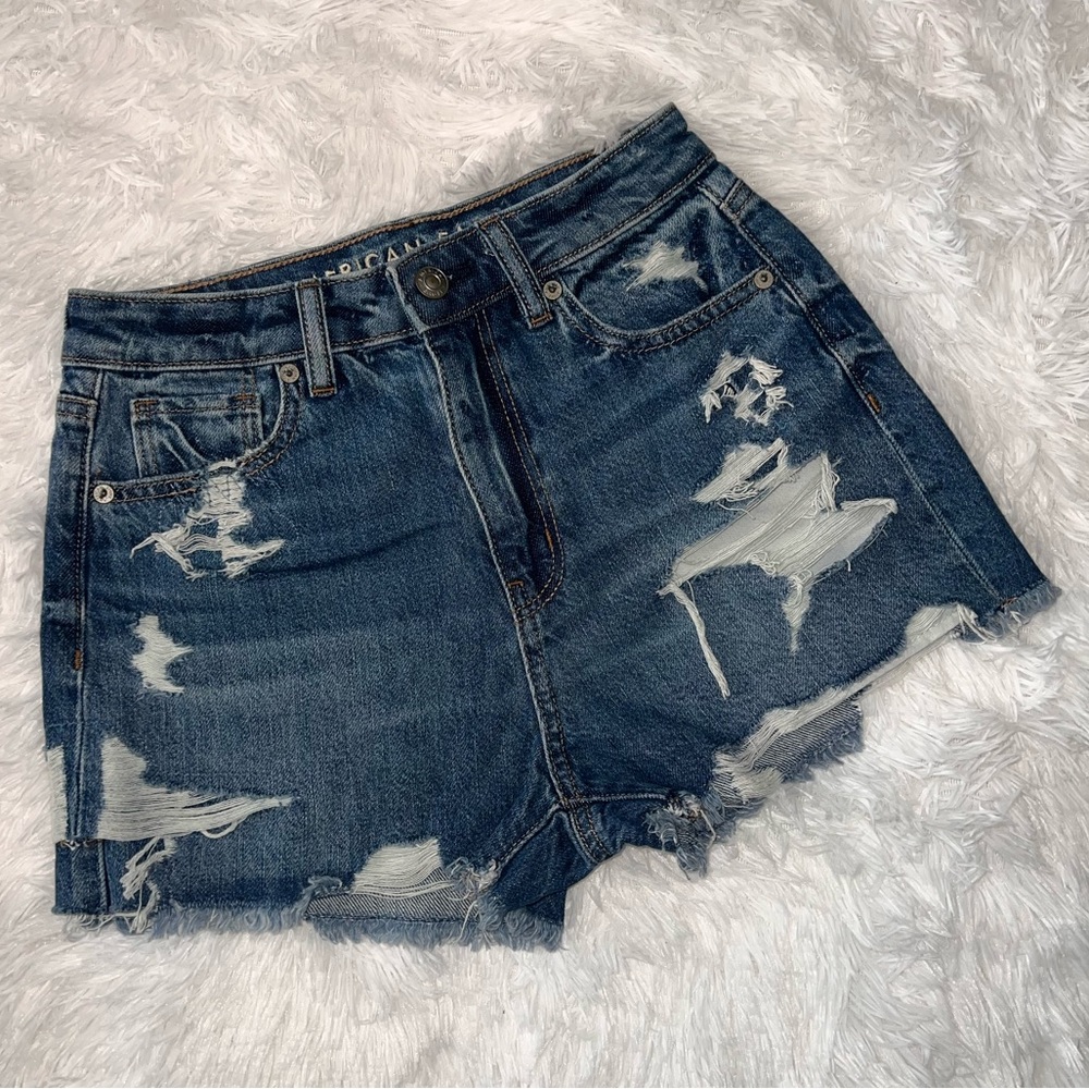 American Eagle Comfort Stretch Waistband Mom Shorts